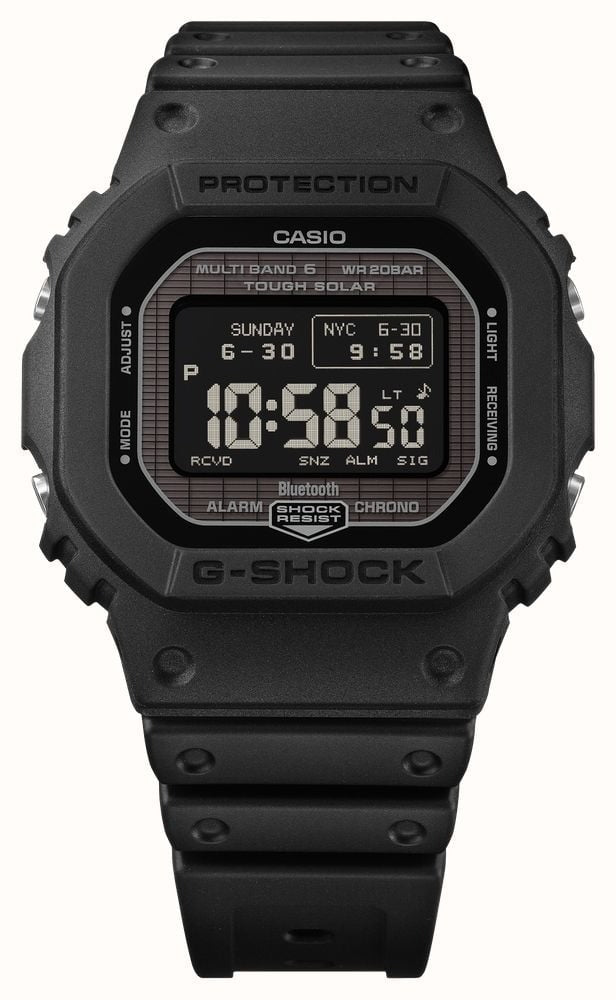 Casio G-Shock Mens Digital Watch with Black Dial and Black Strap GW-BX5600-1A1ER
