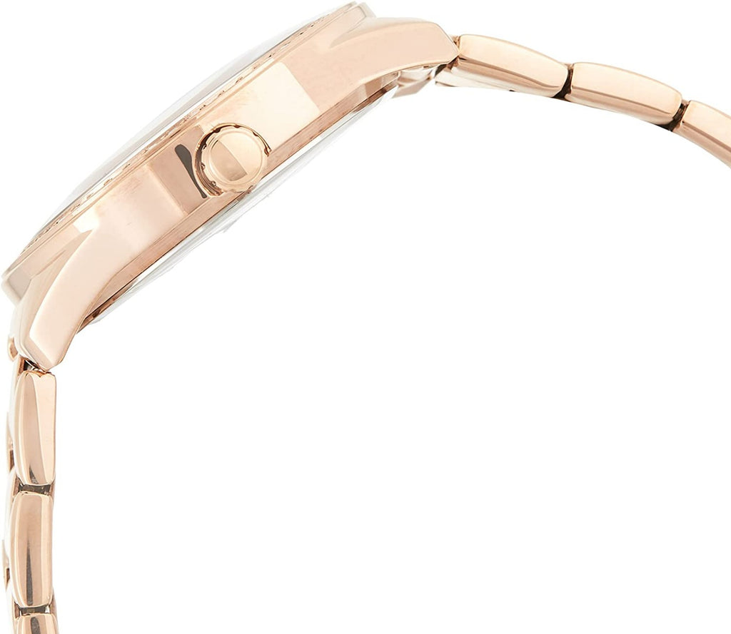 Guess Ladies Sugar Watch with White Dial and Rose Gold Bracelet GW0001L3