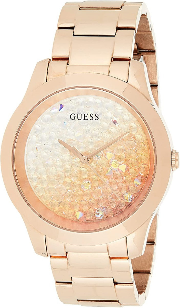 Guess Crush Ladies Watch with Rose Gold Stainless Steel Strap GW0020L3
