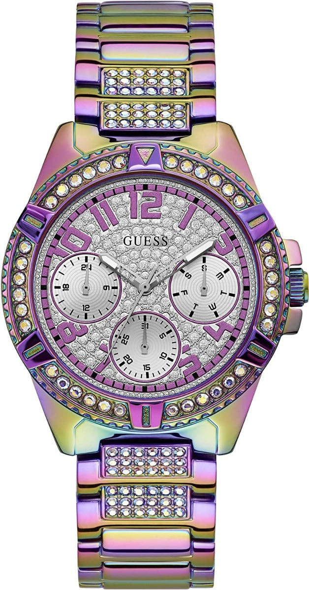 GUESS Ladies Watch with Stone Set Dial and Stainless Steel Strap GW0044L1