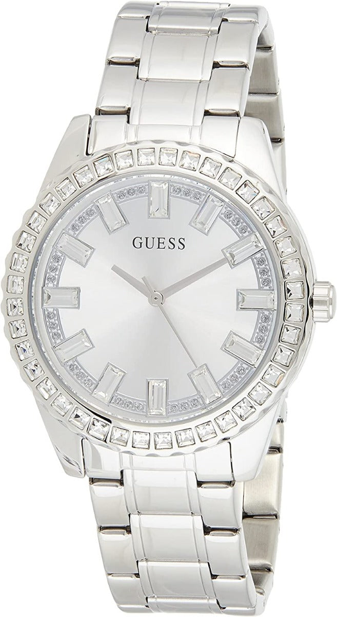 Guess Ladies Watch with Silver Dial and Stainless Steel Strap GW0111L1