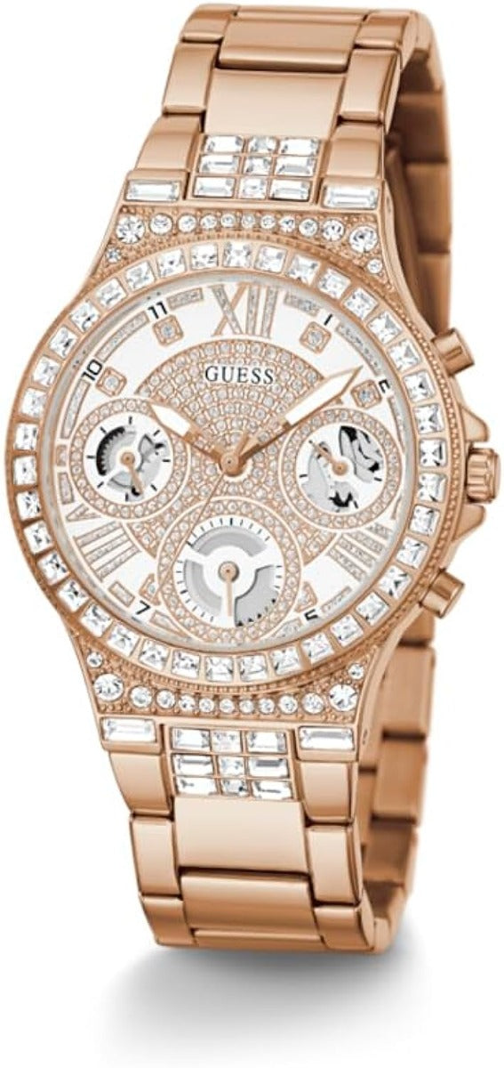 GUESS Ladies Watch with Glitz Dial and Rose Gold Bracelet GW0320L3