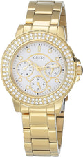 GUESS Ladies Watch with White Dial and Gold Bracelet GW0410L2