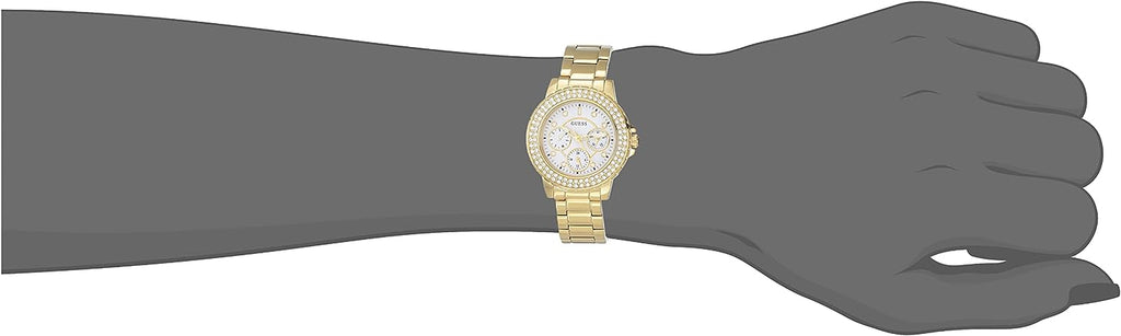 GUESS Ladies Watch with White Dial and Gold Bracelet GW0410L2