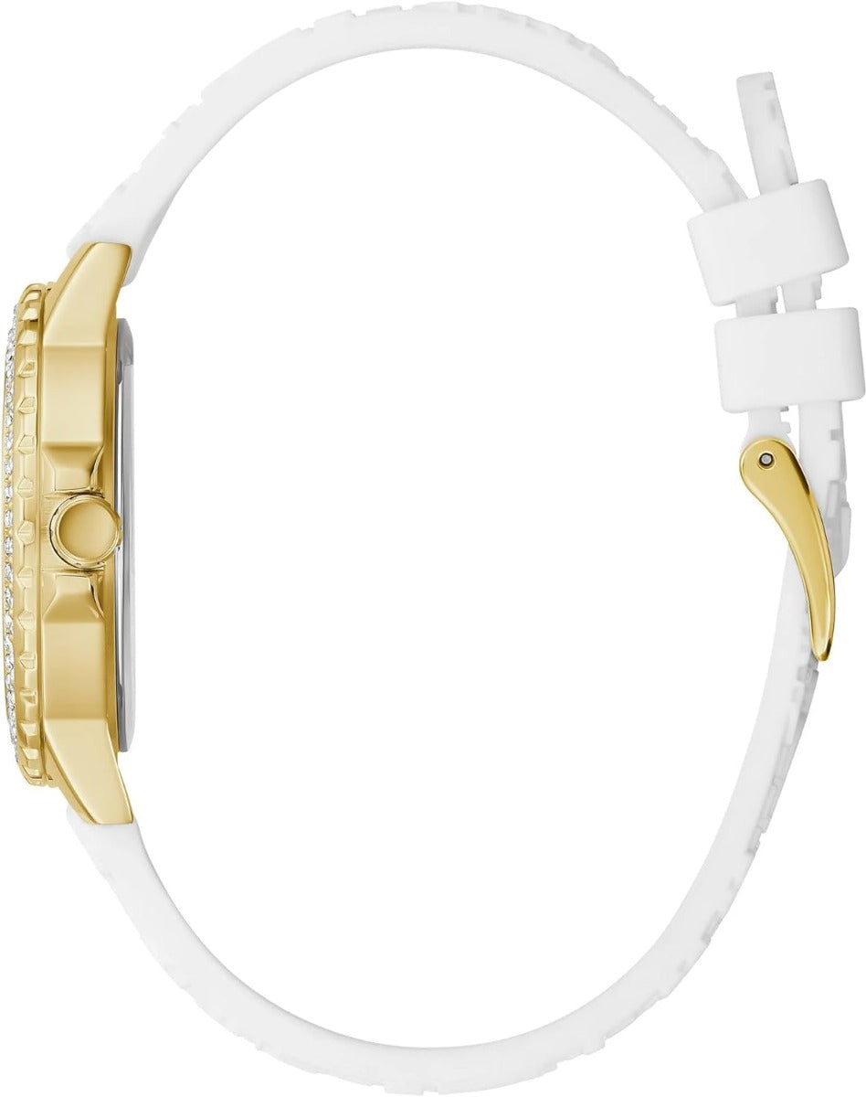 Guess Ladies Watch with White Dial and White Strap GW0411L1