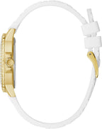Guess Ladies Watch with White Dial and White Strap GW0411L1