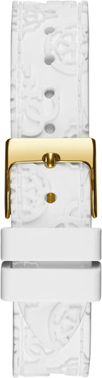 Guess Ladies Watch with White Dial and White Strap GW0411L1