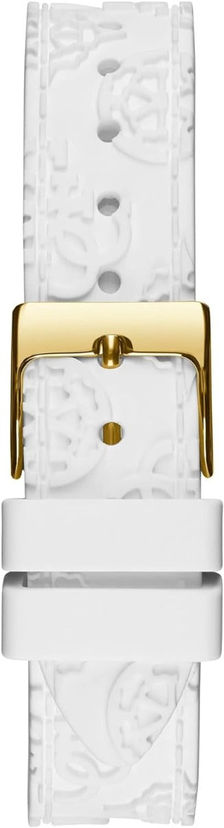 Guess Ladies Watch with White Dial and White Strap GW0411L1