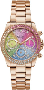 GUESS Ladies Watch with Rose Gold Bracelet GW0483L3