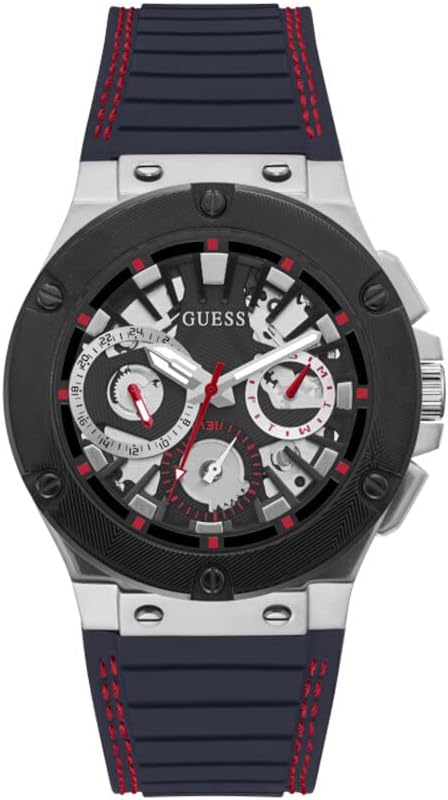 Guess Mens Watch with Blue Silicone Strap GW0487G1