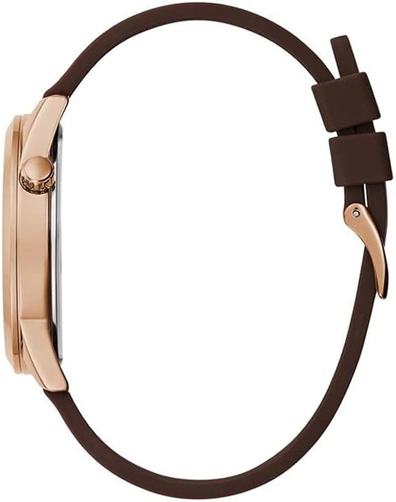 GUESS Mens Watch with Blue Dial and Brown Strap GW0494G3