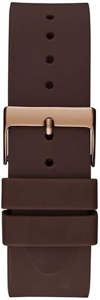 GUESS Mens Watch with Blue Dial and Brown Strap GW0494G3