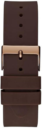 GUESS Mens Watch with Blue Dial and Brown Strap GW0494G3