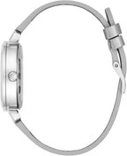 Guess Ladies Watch with Silver Leather Strap GW0535L3