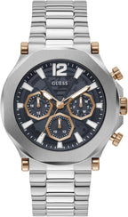 Guess Mens Watch with Navy Dial and Silver Bracelet GW0539G1