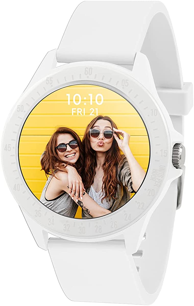Harry Lime Smart Watch with Interchangeable Dial and White Silicone Strap HA07-2000