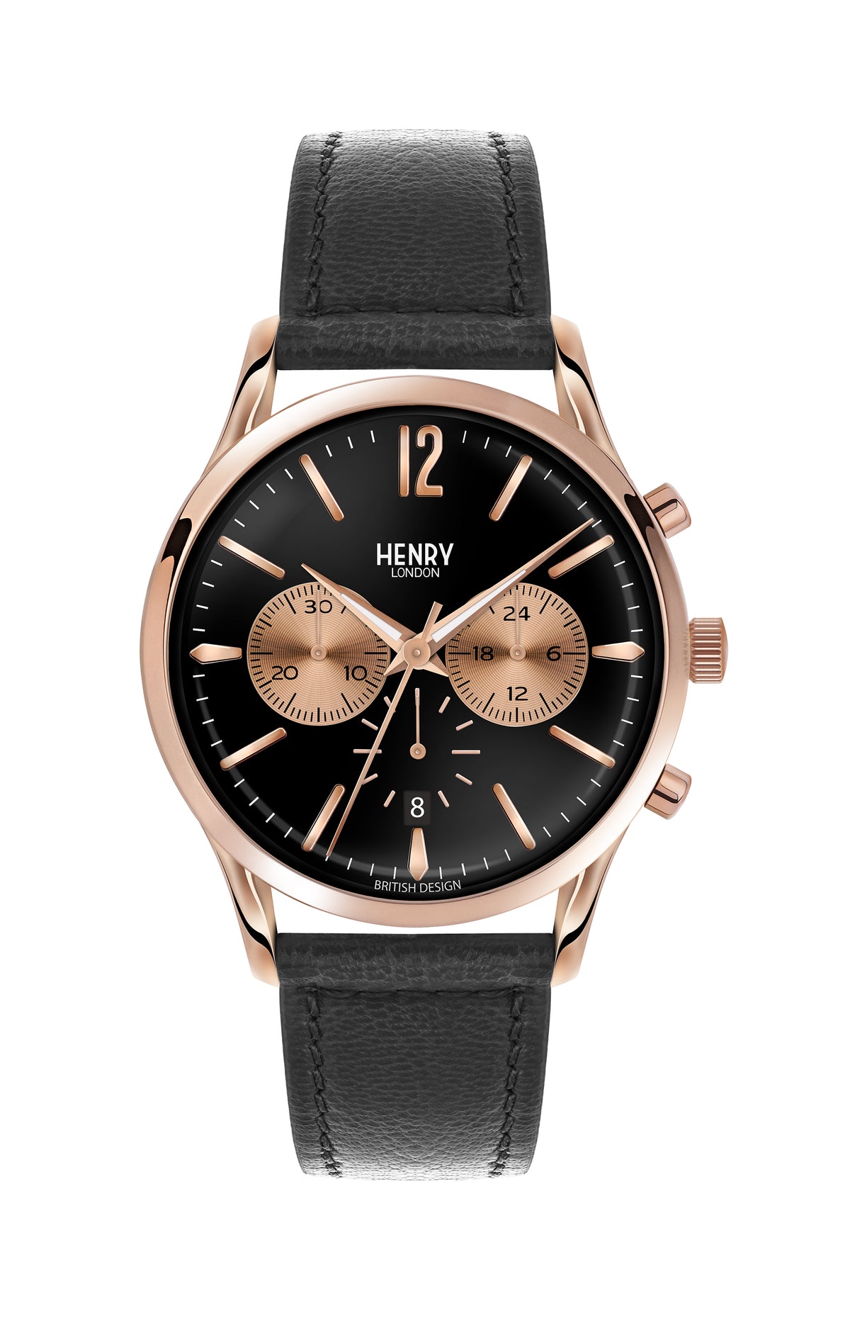 Henry London HL41-CS-0042 Mens Richmond Black Chronograph Watch