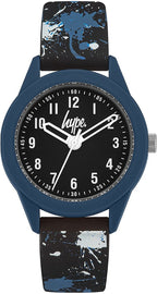 Hype Kids Paint Splatter design Silicone Strap Watch HYK006UB