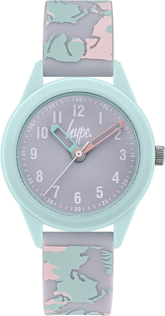 Hype Kids Pastel Colour Unicorn Silicone Strap Watch HYK011ENP