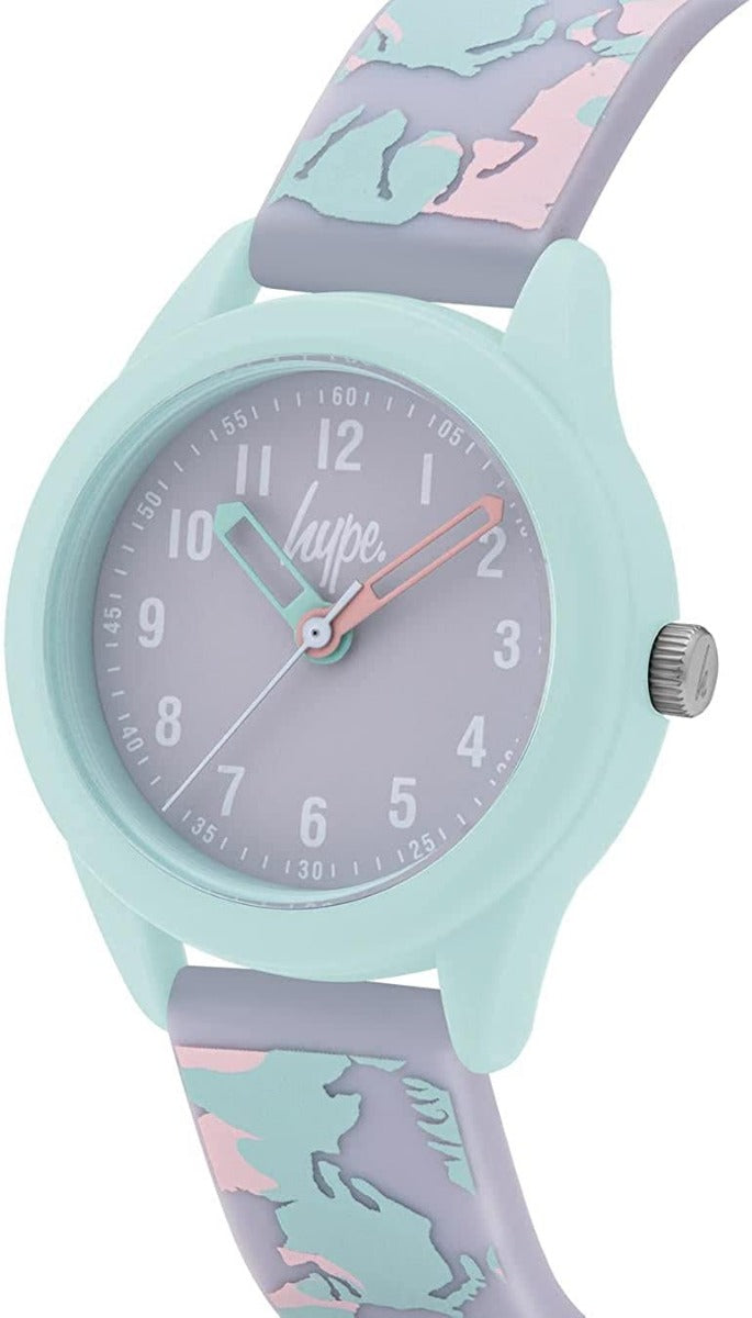 Hype Kids Pastel Colour Unicorn Silicone Strap Watch HYK011ENP