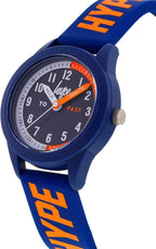 Hype Kids Watch with Blue Silicone Strap and Navy Dial HYK022UO