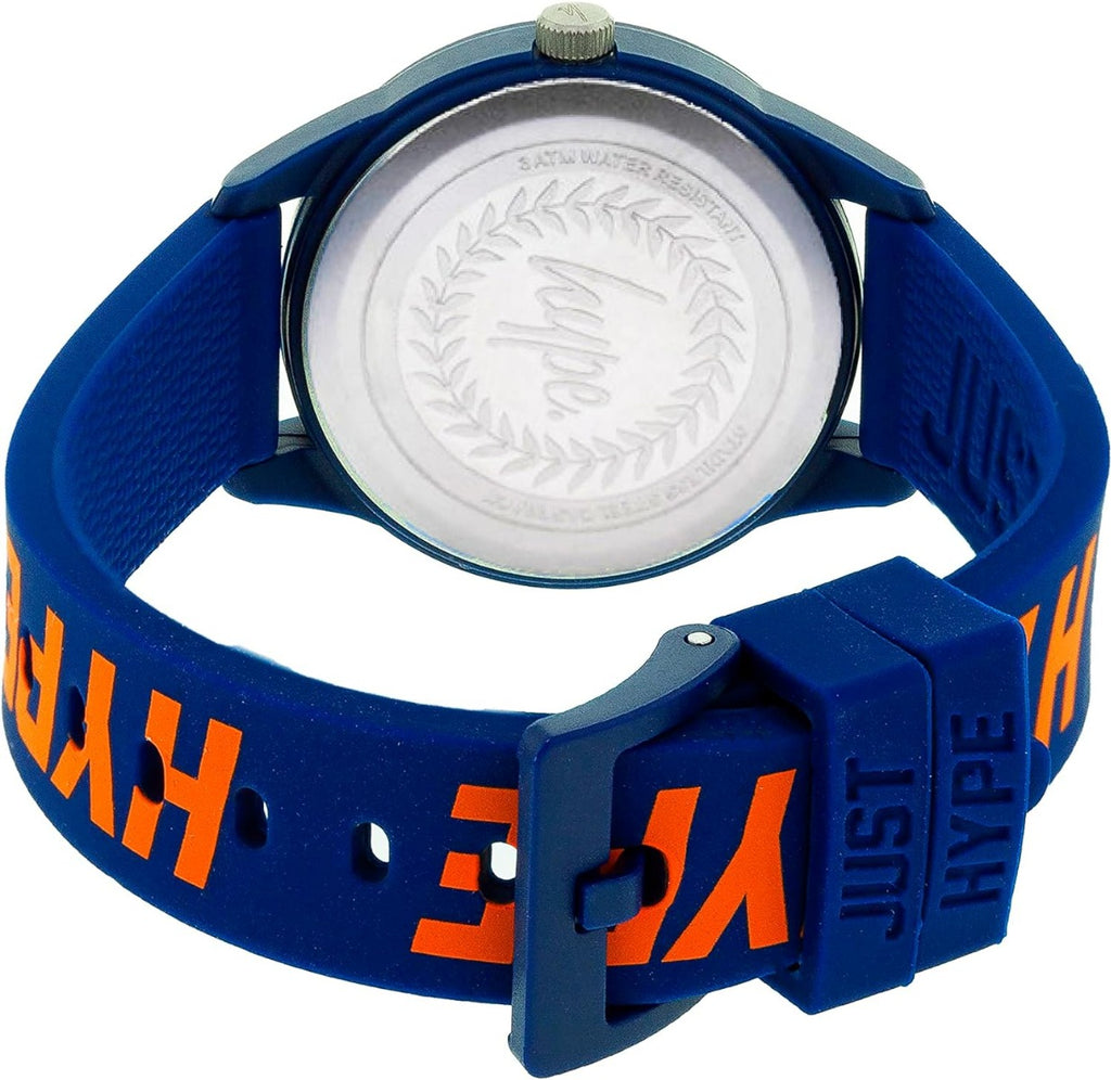 Hype Kids Watch with Blue Silicone Strap and Navy Dial HYK022UO