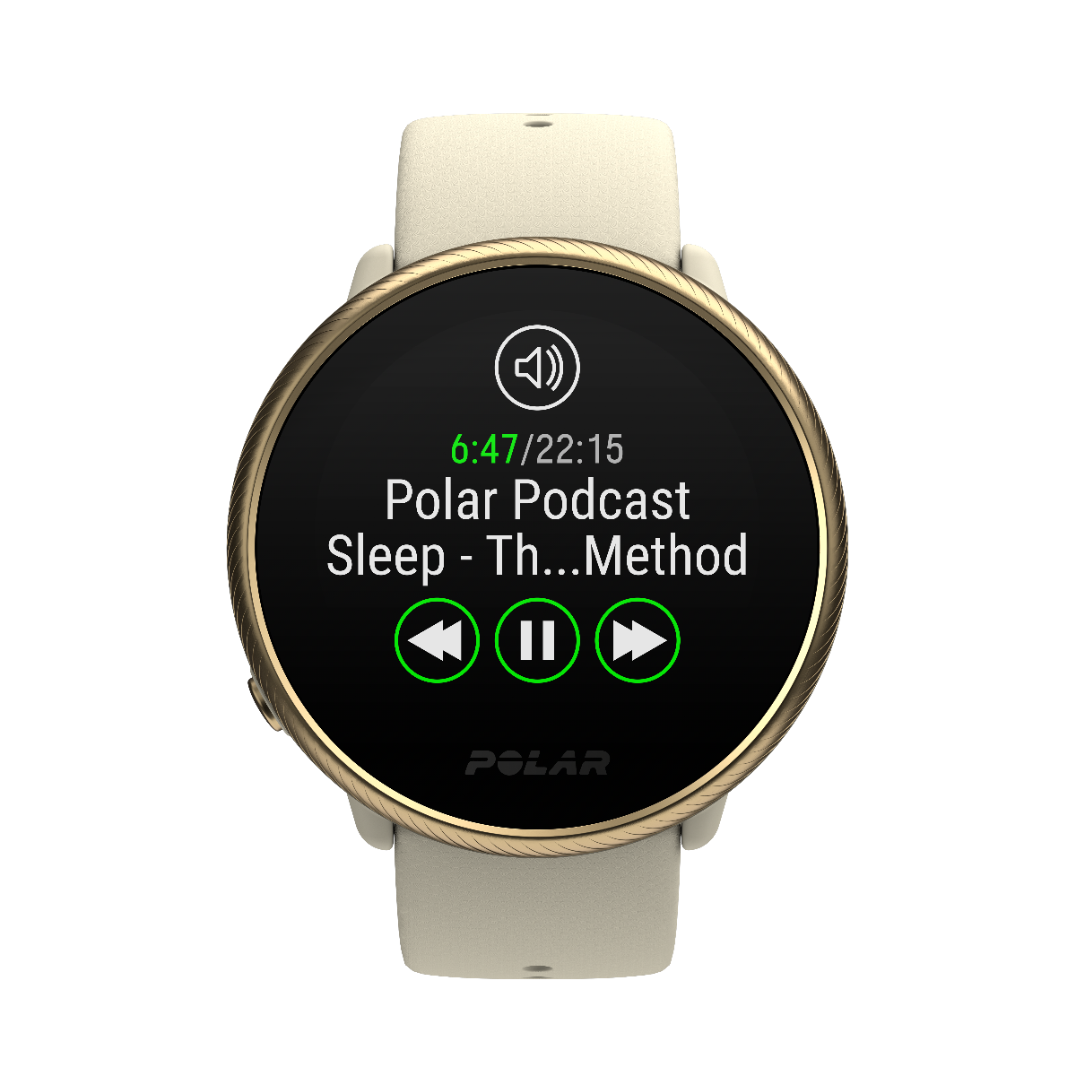 Polar Ignite 2 Fitness Watch with GPS Champagne/Gold S-L 90085185