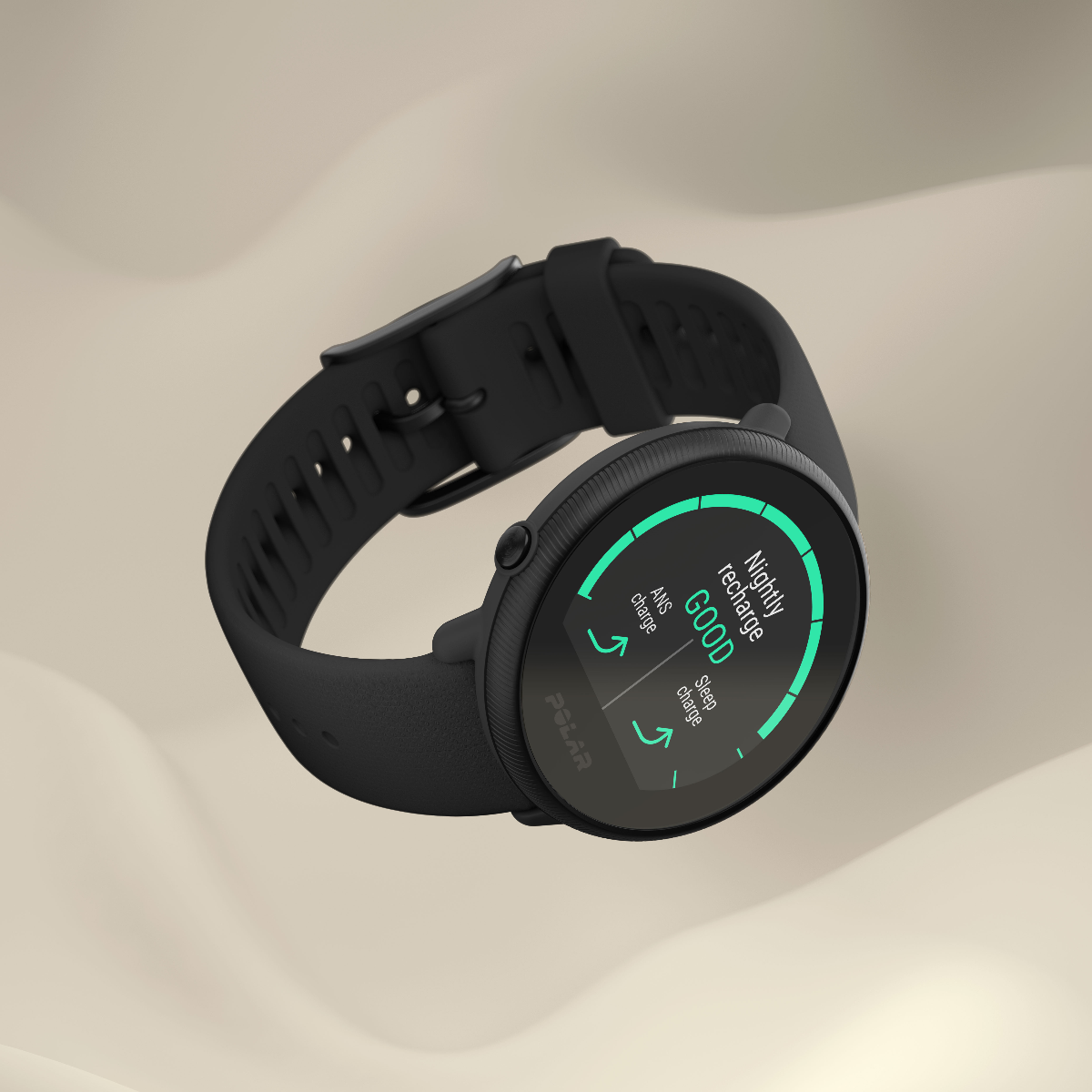 Polar Ignite 2 Fitness Watch with GPS Black/Pearl S-L 90085182