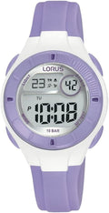 Lorus Kids Digital Watch with Purple Resin Strap R2347PX9