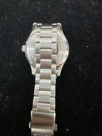 Lorus Men Automatic Watch with Khaki Dial and Silver Strap RL407BX9