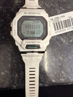 Casio G-Shock Mens Digital Watch with LED Dial and White Strap GBD-200-7ER *Refurbished*