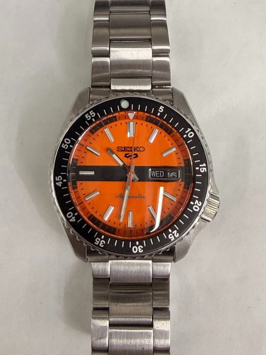 Seiko 5 Sports Special Edition Retro Colour Automatic Orange Dial Watch SRPK11K1 *Refurbished*