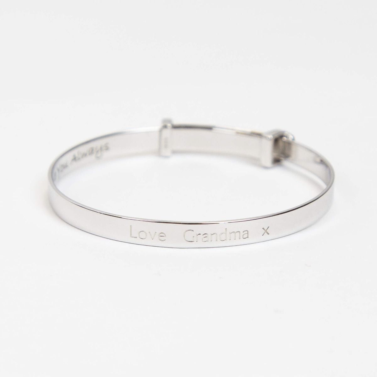 Bangle Ehangu Calon D For Diamond Gyda Diemwnt Go Iawn B773