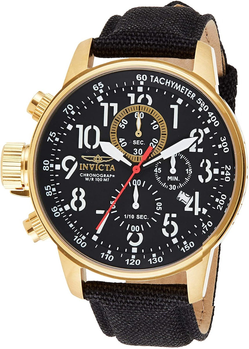 Invicta I-Force 1515 Men's Watch with Black Dial and Black Strap