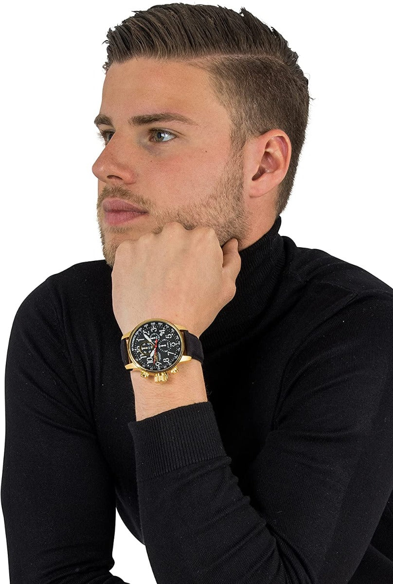 Invicta I-Force 1515 Men's Watch with Black Dial and Black Strap