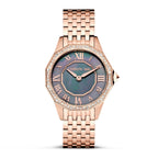 Cerruti Ladies Watch with Black MOP Dial and Rose Gold Bracelet CIWLG0008201