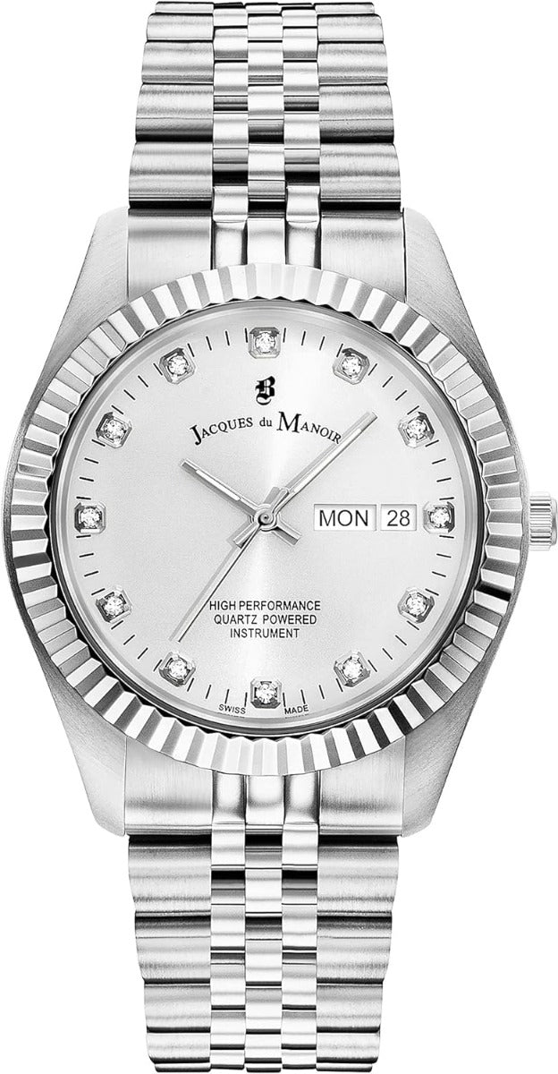 JDM Jacques Du Manoir Ladies Watch with Silver Bracelet JWG00301