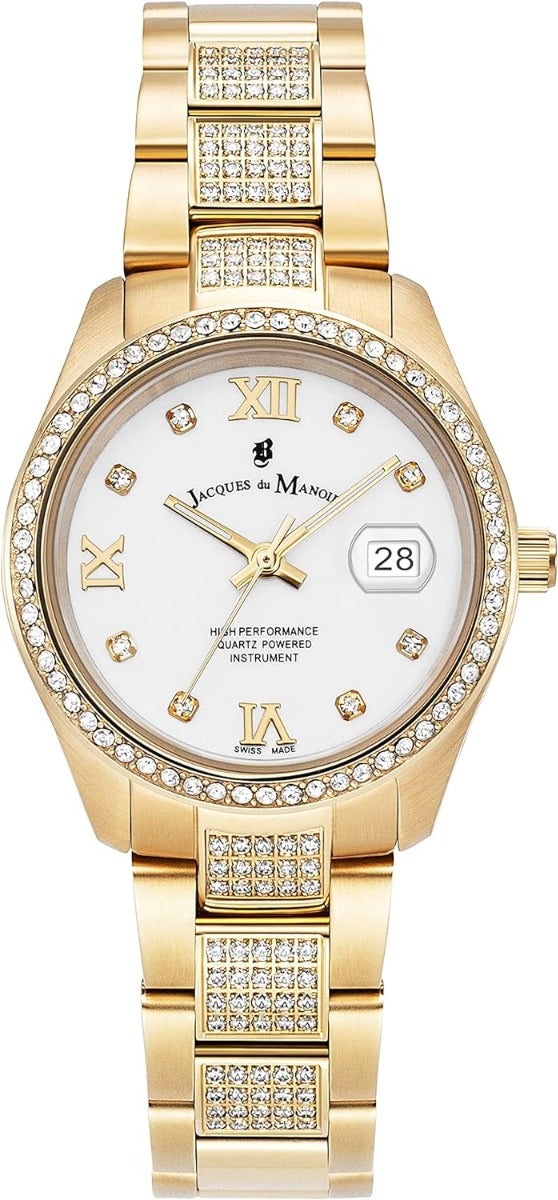 JDM Jacques Du Manoir Ladies Watch with Gold Bracelet JWL01902