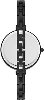 Kenneth Cole Ladies Watch with Black Dial and Black Leather Strap KC50746005