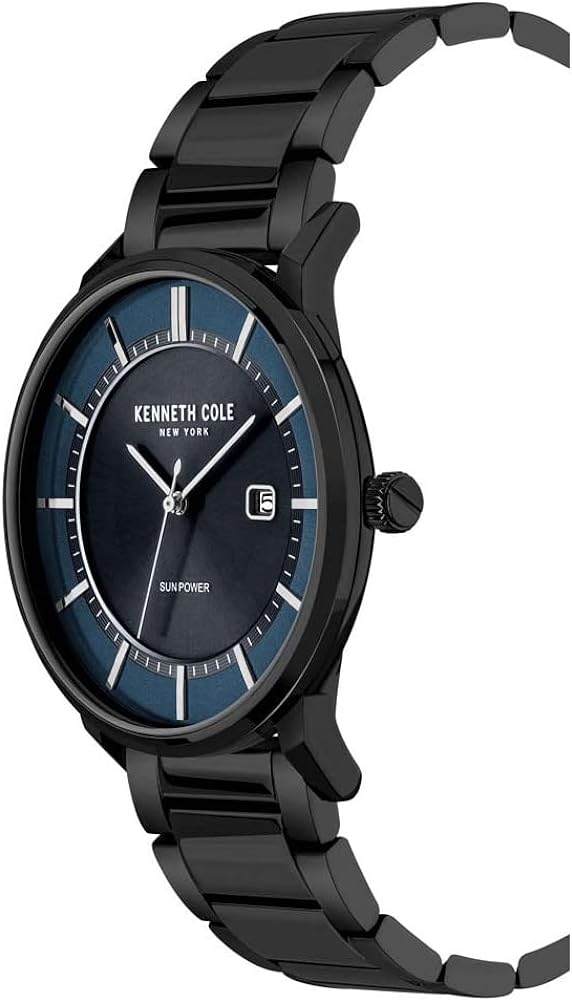 Kenneth Cole Mens Watch with Black Dial and Black Bracelet KC50784002A