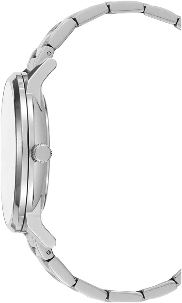 Kenneth Cole Mens Watch with Black Dial and Silver Bracelet KC50784006