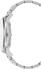 Kenneth Cole Mens Watch with Black Dial and Silver Bracelet KC50784006