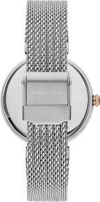 Kenneth Cole Ladies Watch with Silver Dial and Silver Mesh Bracelet KC50786003