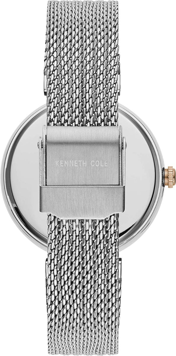 Kenneth Cole Ladies Watch with Silver Dial and Silver Mesh Bracelet KC50786003