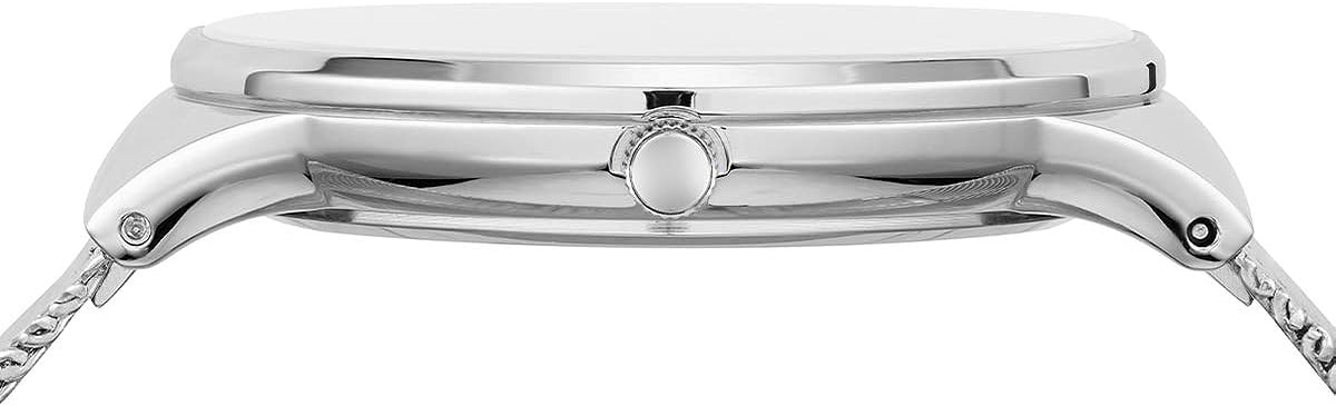 Kenneth Cole Mens Watch with Silver Dial and Silver Milanese Strap KC50800002