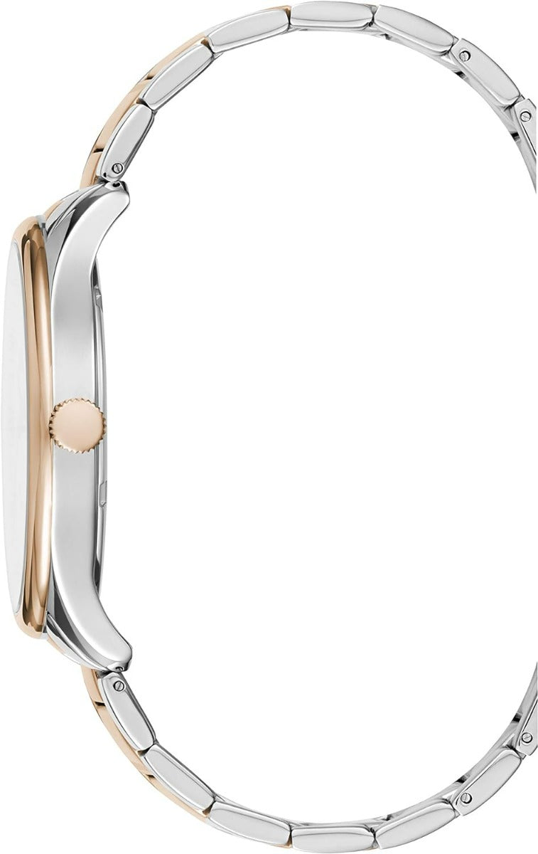 Kenneth Cole Mens Watch with Silver Dial and Silver & Rose Gold Strap KC50841004