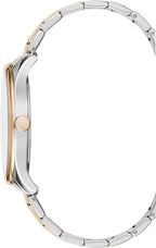 Kenneth Cole Mens Watch with Silver Dial and Silver & Rose Gold Strap KC50841004