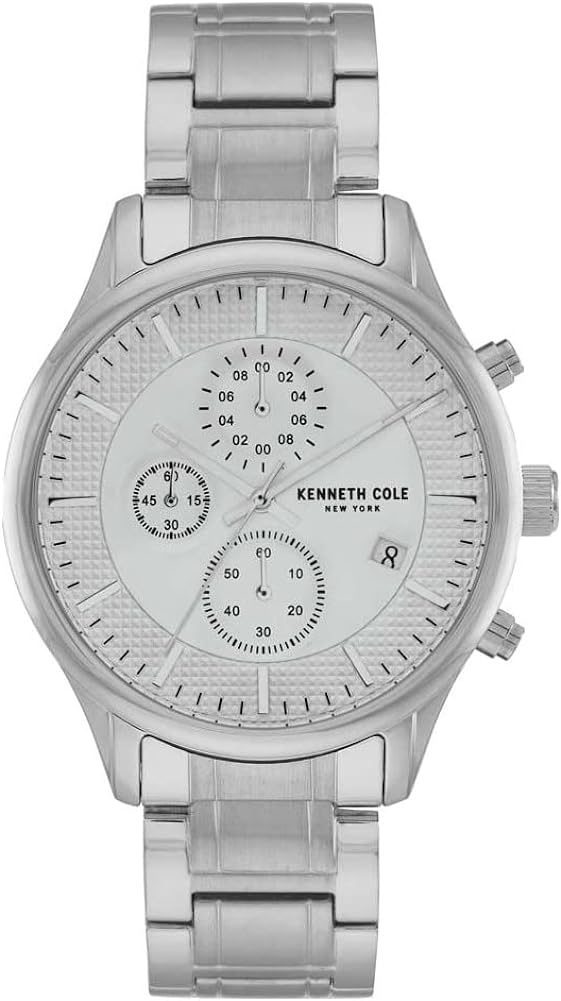 Kenneth Cole Mens Watch with Silver Dial and Silver Bracelet KC50956001