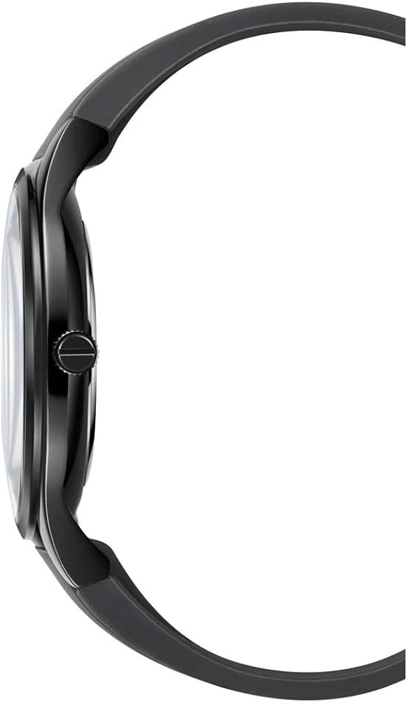 Kenneth Cole Mens Watch with Black Dial and Black Silicone Strap KC51124003