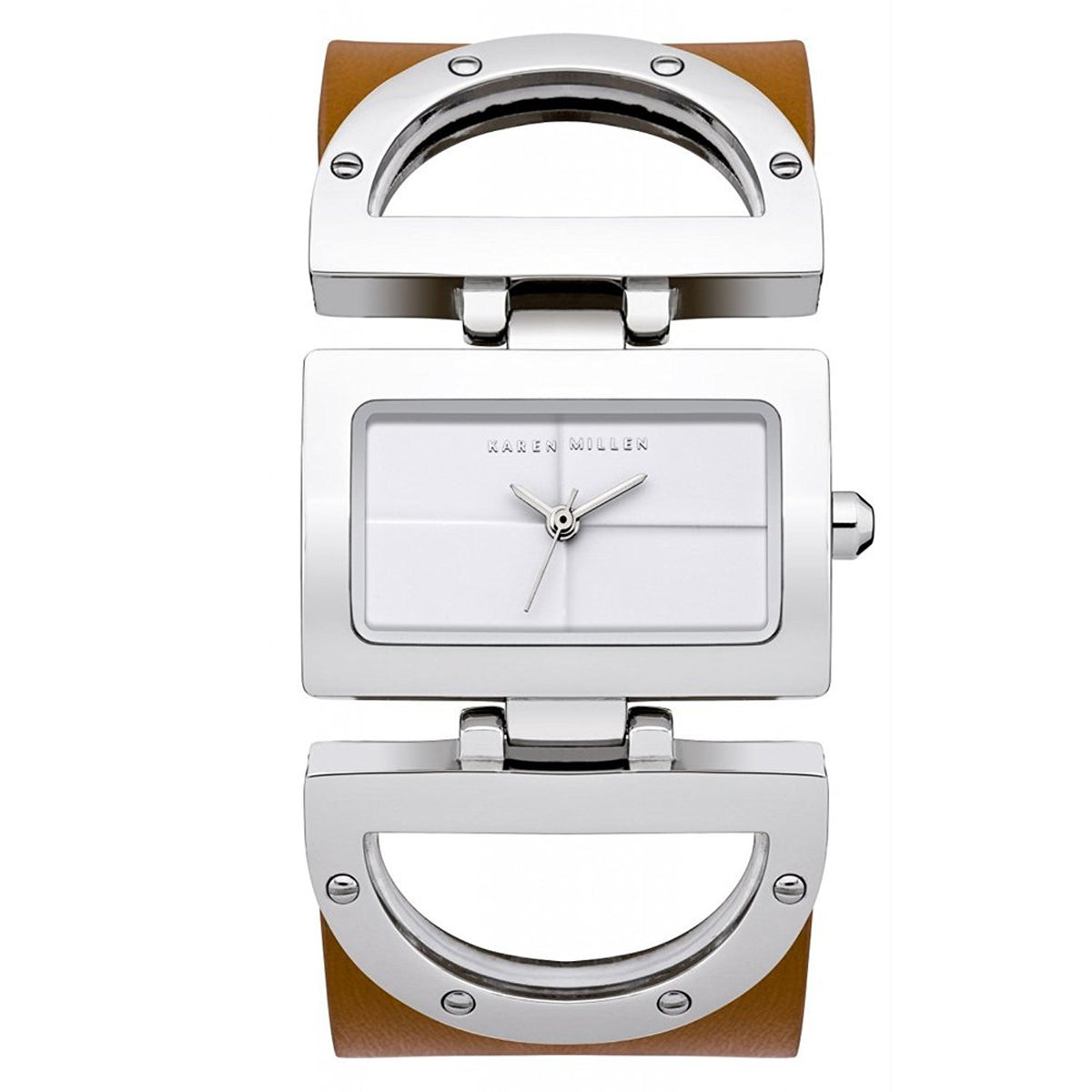 Karen Millen Ladies Leather Strap Watch - KM123T